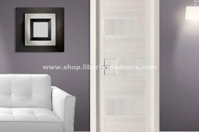 "Dominika" Contemporary Interior Door Satin White Finish In Stock