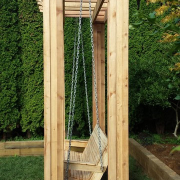 Pergola Swing Bench