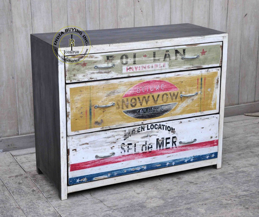 Industrial retro vintage french furniture