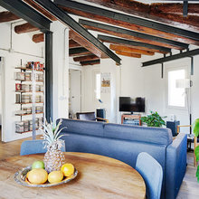 Casas Houzz: Un luminoso ático con una reforma entre clásica y retro