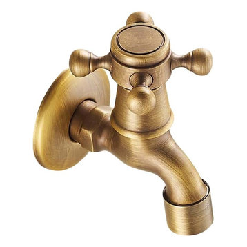 Spigot Brass Antique Faucet Mop Pool Faucet Wall Faucet Kitchen, Garden