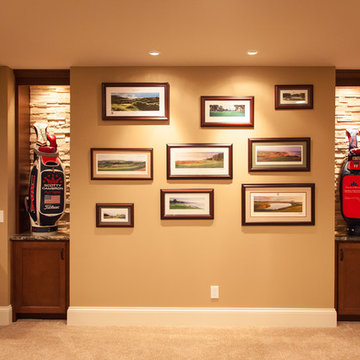 Golf themed basment