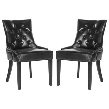 Harlow 19''H  Tufted Ring Chair (Set Of 2) - Silver Nail Heads, Mcr4716C-Set2