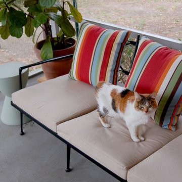 Kitty's Mid-Century Modern Patio Sofa Cushions