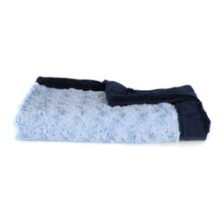 Light Blue Swirl & Navy Lush Blanket - Products