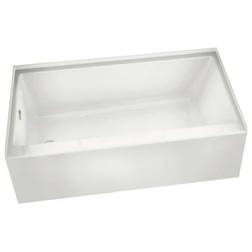Maax 105815-L-001 Rubix 60" Alcove Acrylic Soaking Tub - White