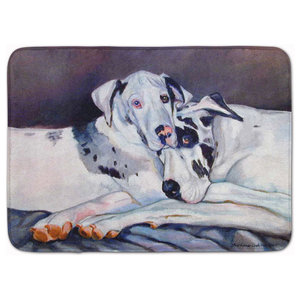 Great Pyrenees Contemplation Machine Washable Memory Foam Mat Contemporary Kitchen Mats By The Store