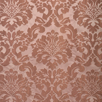 Astoria Taupe & Mushroom Faux Silk Jacquard Fabric Sample, 4"x4"