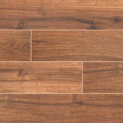 Palmetto Porcelain 6x36" Chestnut Wood Look Tile - Wall And Floor Tile