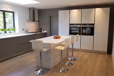 Photo of a medium sized contemporary kitchen in London.