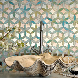 Fiona Jewel Glass and Mirror Mosaic - Tiles