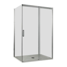 Dream Sliding Door Clear Glass Shower Enclosure, Right-Opening, 70x130 cm