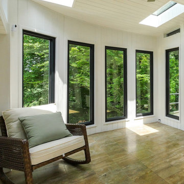 New Black Windows in Amazing Sunroom-Like Room - Renewal by Andersen Georgia