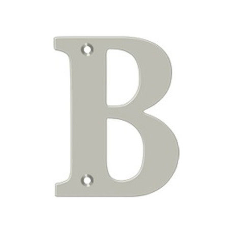 RL4B-15 4" Residential Letter B, Satin Nickel