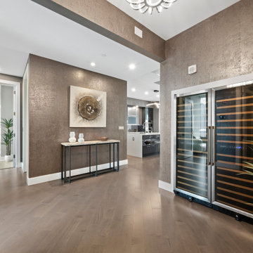 Luxury Wine Display and Entry Hall — The VUE Sarasota Condo