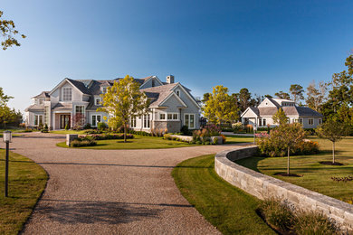 Inspiration for a coastal landscaping in Boston.