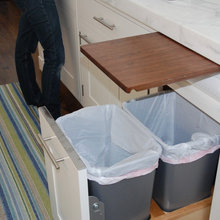 cutting board trash pullout