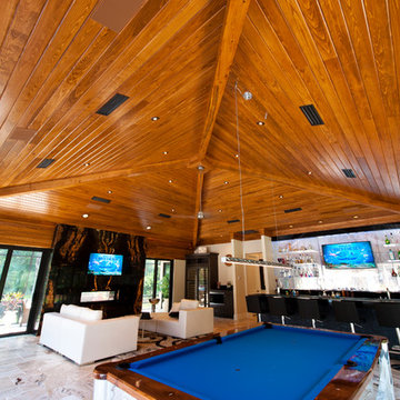 Vault In-Ceiling Speakers in a Florida Game Room