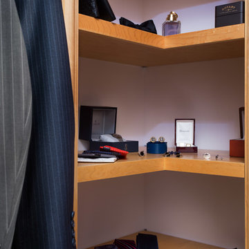 Custom Woodwork Office and Closet