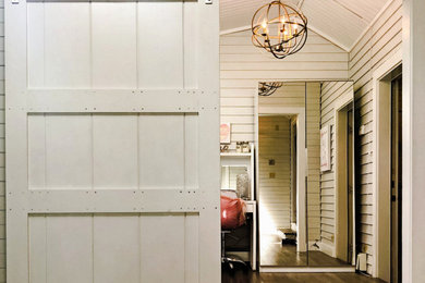 Inspiration for a coastal entryway remodel in Boston