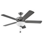 Hinkley - Hinkley 903352FBN-LIA Metro Illuminated - 52 Inch 5 Blade Ceiling Fan - Metro Illuminated evokes a sense of timeless tradiMetro Illuminated 52 Brushed Nickel Matte *UL Approved: YES Energy Star Qualified: n/a ADA Certified: n/a  *Number of Lights: 2-*Wattage:9w LED bulb(s) *Bulb Included:Yes *Bulb Type:LED *Finish Type:Brushed Nickel