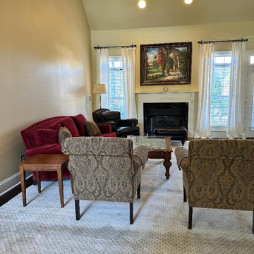 RISINGER - UPDATED GREAT ROOM AREA RUG & FURNITURE PLACEMENT