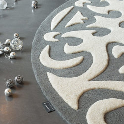Angelo Ornament Gray Rug - Area Rugs