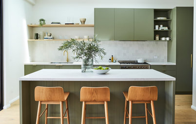 Room of the Week: A Budget-Smart Kitchen and Laundry in Sage