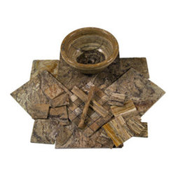 Mocha Onyx Travertine Tiles for Floor and Walls - Wall And Floor Tile