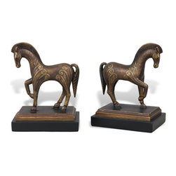 Deco Horse Bookends/set Of 2 - Bookends