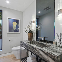 Guest Bath Using 1/2 Paneling or Cabinet