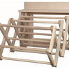 Handmade Amish Maple Folding Drying Rack Wall Unit, 25.5"