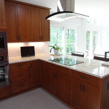 Charlotte Kitchen Remodel - Colonial Cream Granite