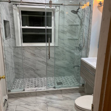 Custom Walk-In Shower Installation: Bathroom Revamp in Dorchester, MA
