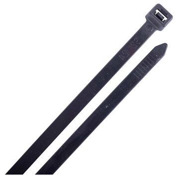 Gardner Bender® CT17-50100UVB Standard Duty Cable Tie, UV Black, 17", 100-Pack