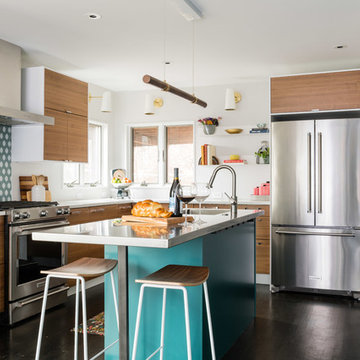 Playfully Modern Kitchen