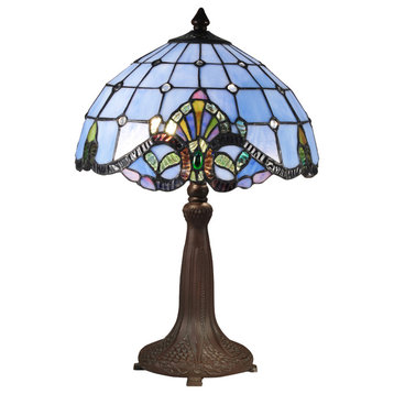Blue Baroque Table Lamp
