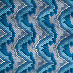Copa Mosaic in Indigo - Fabric