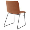 Bruce PU Dining Side Chair,, Set of 2, Toasted Caramel