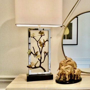 Congo inspired Town Home vignette