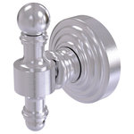 Allied Brass - Retro Wave Robe Hook, Satin Chrome - The traditional motif from this elegant collection has timeless appeal. Robe Hook is constructed of the finest solid brass materials to provide a sturdy hook for your robes and towels. Hook is finished with our designer lifetime finishes to provide unparalleled performance