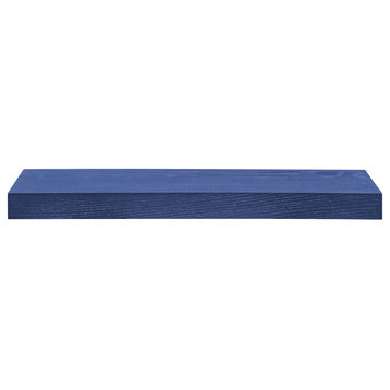 Barney Floating Shelf/Shelving, High Gloss Deep Blue