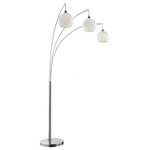 Lite Source - Lite Source LS-83132 Pandora - Three Light Arch Floor Lamp - Pandora Three Light Arch Floor Lamp Brushed Nickel White Metal Cut Shad3-Lite Arch Lamp, Bn/White Metal Cut Shade, E27 Type A 60Wx3.Shade Included: yesBrushed Nickel Finish with White Metal Cut Shade3-Lite Arch Lamp, Bn/White Metal Cut Shade, E27 Type A 60Wx3.  Shade Included: yes. *Number of Bulbs: 3 *Wattage: 60W * BulbType: E27 A *Bulb Included: No *UL Approved: Yes