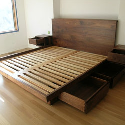 Platform Bed with Drawers - Platform Beds