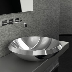Modern Stainless Steel Bathroom Sink - Bathroom Sinks