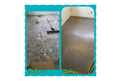 Before and After Luxury Vinyl