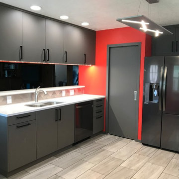 Stone Matte Acrylic custom IKEA kitchen in New Mexico