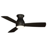 Fanimation - Hugh 44" Ceiling Fan - Dark Bronze with LED Light Kit - Strong, sturdy, and ready for anything. Hugh is wet rated and offers its users powerful airflow for any indoor or outdoor space in both 44" and 52" inches. Made from metal for durability, Hugh brings cooling with 3 speeds for preference. Integrated into the fan body is a dimmable LED light kit for additional luminance in dark areas. Hugh includes a handheld remote and a light cap with purchase. *Wet Rated for indoor or outdoor use *Reversible airflow for multi-season use