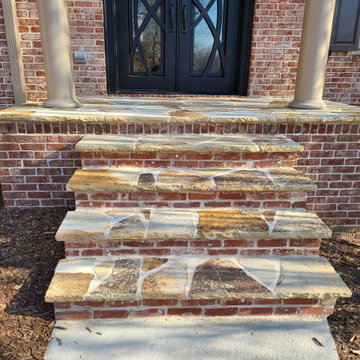 2023 New-Johns Creek-Modular wall, Boulder Wall, Flagstone, Front Fieldstone
