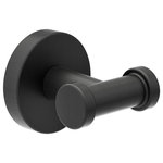 Symmons Industries - Dia Double Robe Hook, Matte Black - The combination of the Dia Collection's quality and sleek design makes it a stylish choice for any contemporary bath. This double robe hook features brass construction and includes mounting hardware for easy installation. If toggle anchors are used to secure this bathroom robe hook, it can hold up to 50 lbs. of load. Like all Symmons products, this Dia Double Robe Hook is backed by a limited lifetime consumer warranty and 10 year commercial warranty.
